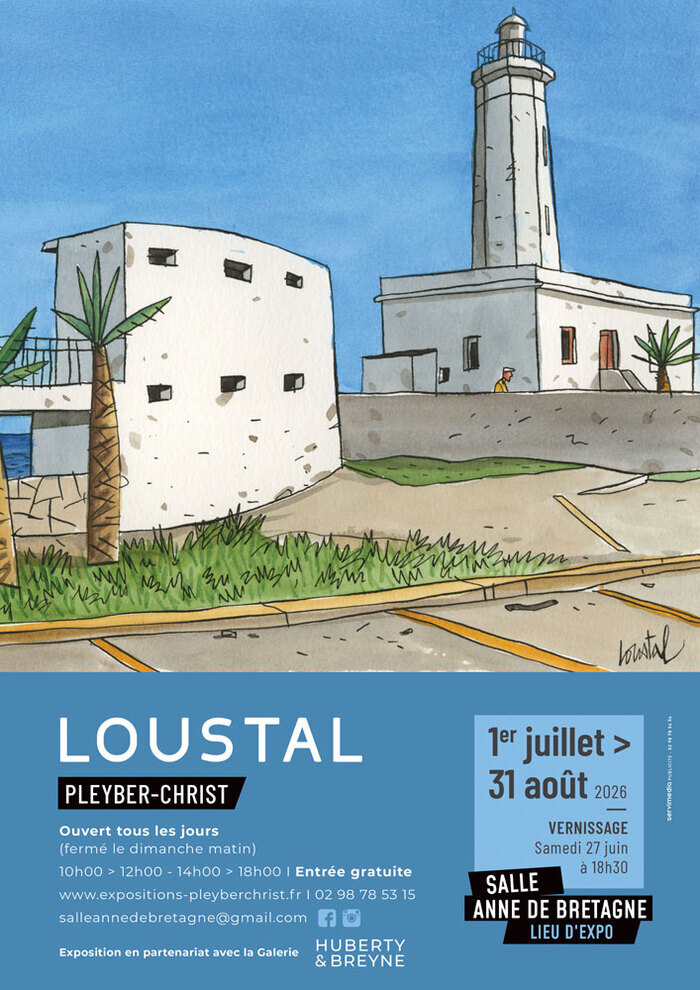 Loustal : l’univers d’un maître de l’illustration
à découvrir cet été La Salle Anne de Bretagne Pleyber-Christ
