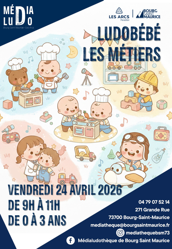 Ludo bébé :Les métiers, Médialudothèque de Bourg Saint Maurice, Bourg-Saint-Maurice