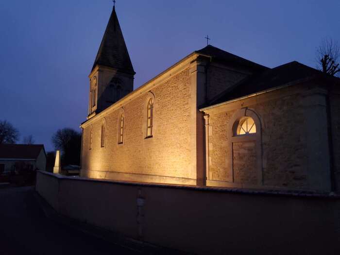 Lumières à Agy Eglise Agy