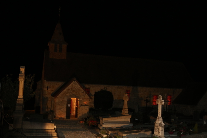 Lumières sur l&rsquo;église de Bénerville-sur-mer, Eglise Saint-Christophe, Benerville-sur-Mer