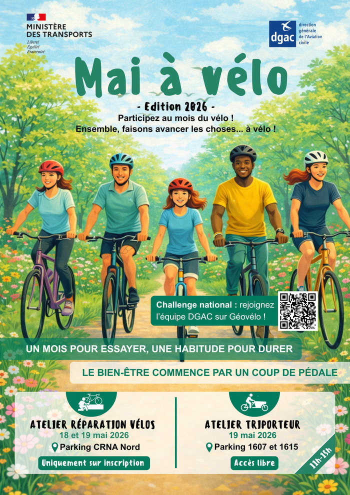 Mai à Vélo 2026, DGAC, Athis-Mons