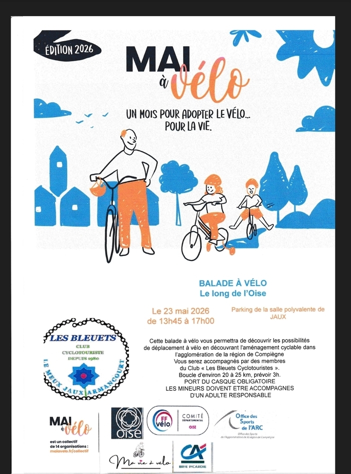Mai à Vélo des bleuets, Jaux, Jaux