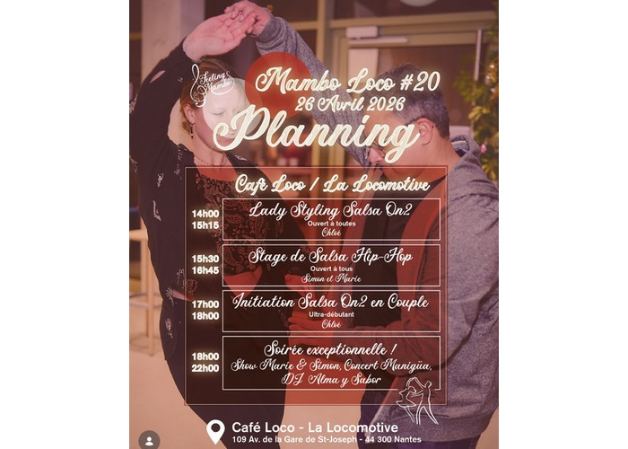 Mambo Loco #20 – La 20e Locomotive (La) – Maison de Quartier Erdre-Batignolles Nantes