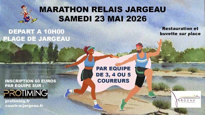 Marathon relais de Jargeau Plage de Jargeau Jargeau