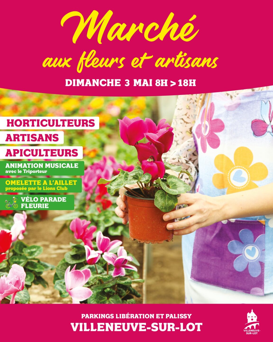 Marché aux fleurs et artisans  Villeneuve-sur-Lot