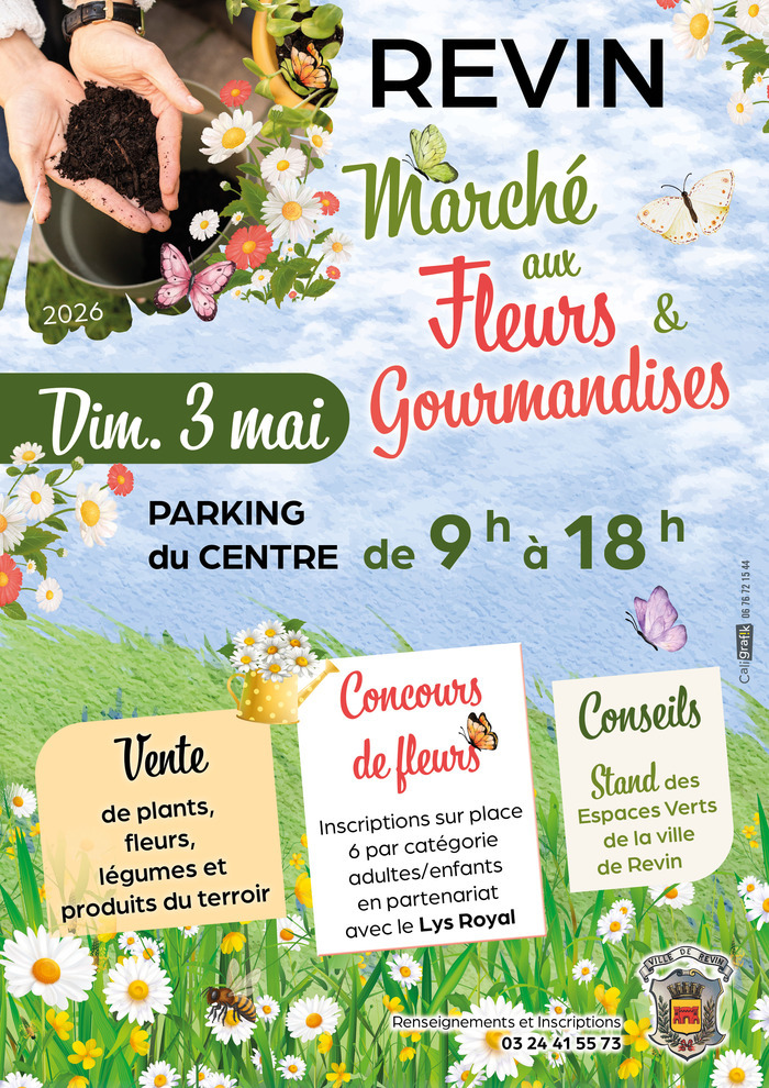 Marché aux Fleurs et aux Gourmandises Parking du centre Revin
