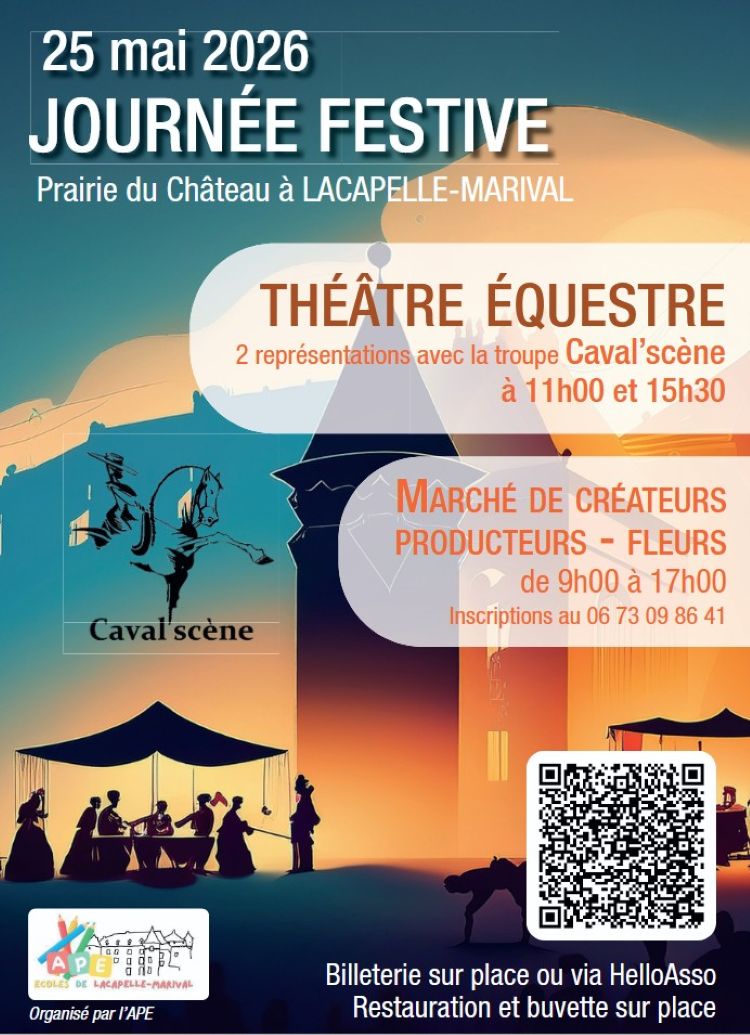 Marché de créateurs producteurs et spectacle équestre à Lacapelle Marival  Lacapelle-Marival