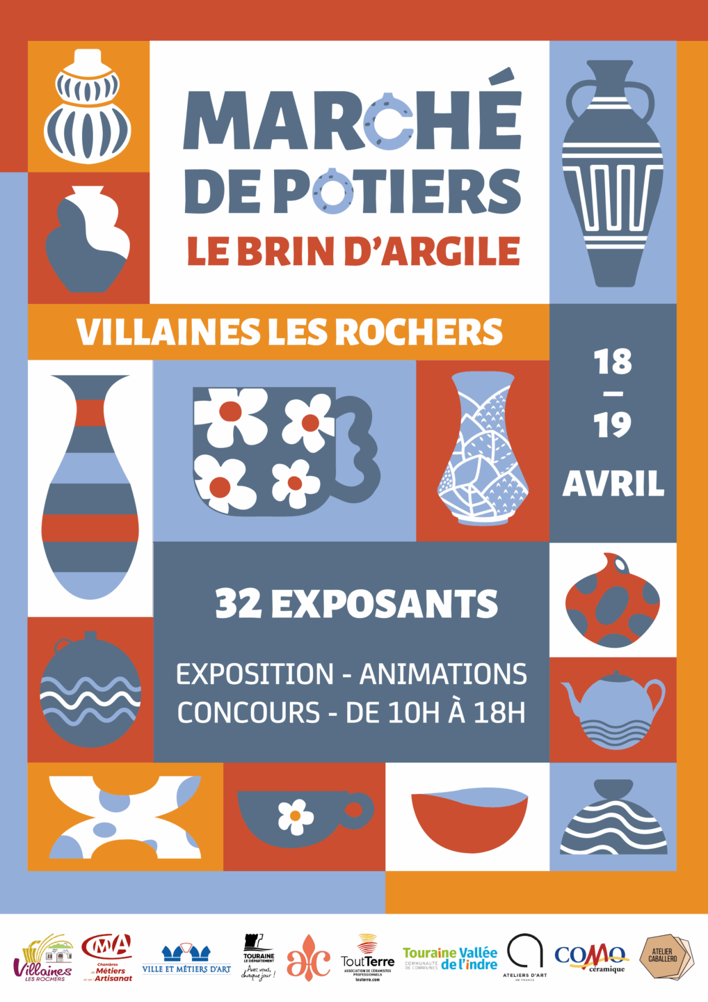 Marché de Potiers Le brin d'Argile à Villaines-les-Rochers rue des écoles Villaines-les-Rochers 2026-04-18