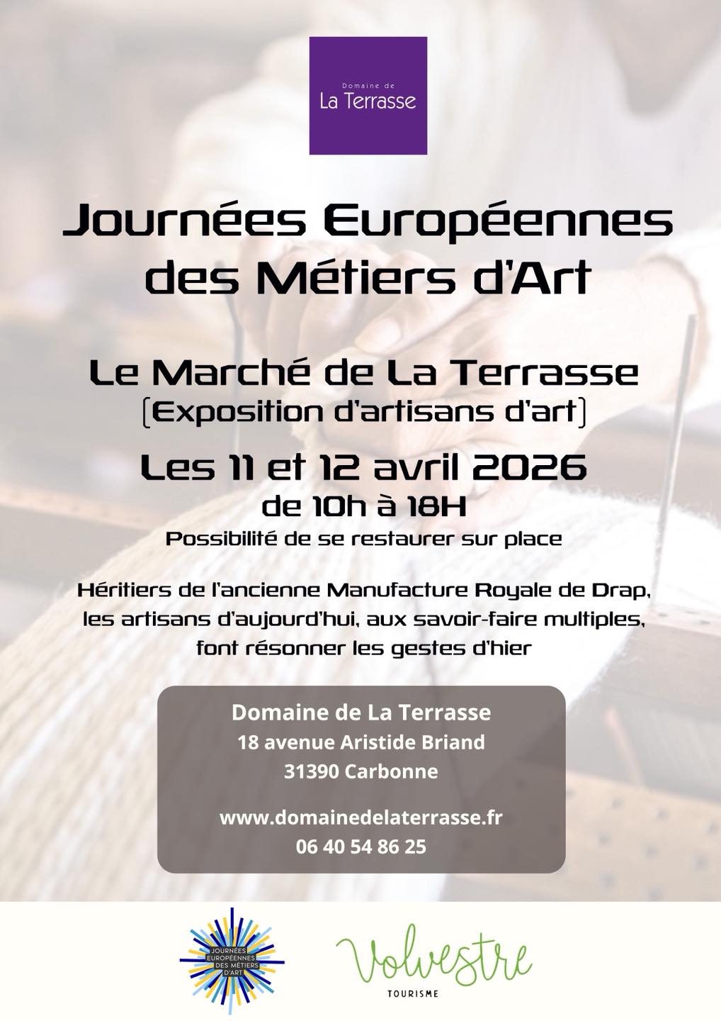 MARCHÉ DES CRÉATEURS CARBONNE DOMAINE DE LA TERRASSE Carbonne