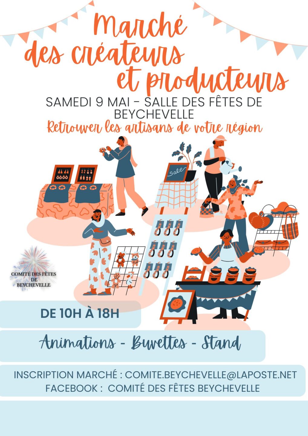 Marché des créateurs et producteurs Salle des fêtes Saint-Julien-Beychevelle