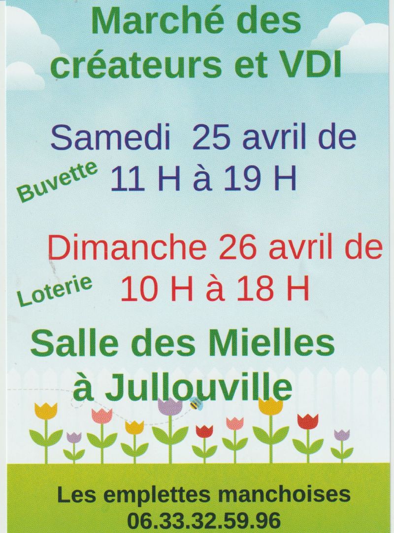 Marché des créateurs/créatrices et VDI (vendeuse à domicile indépendante) 2 Avenue des Frégates Jullouville 2026-04-25