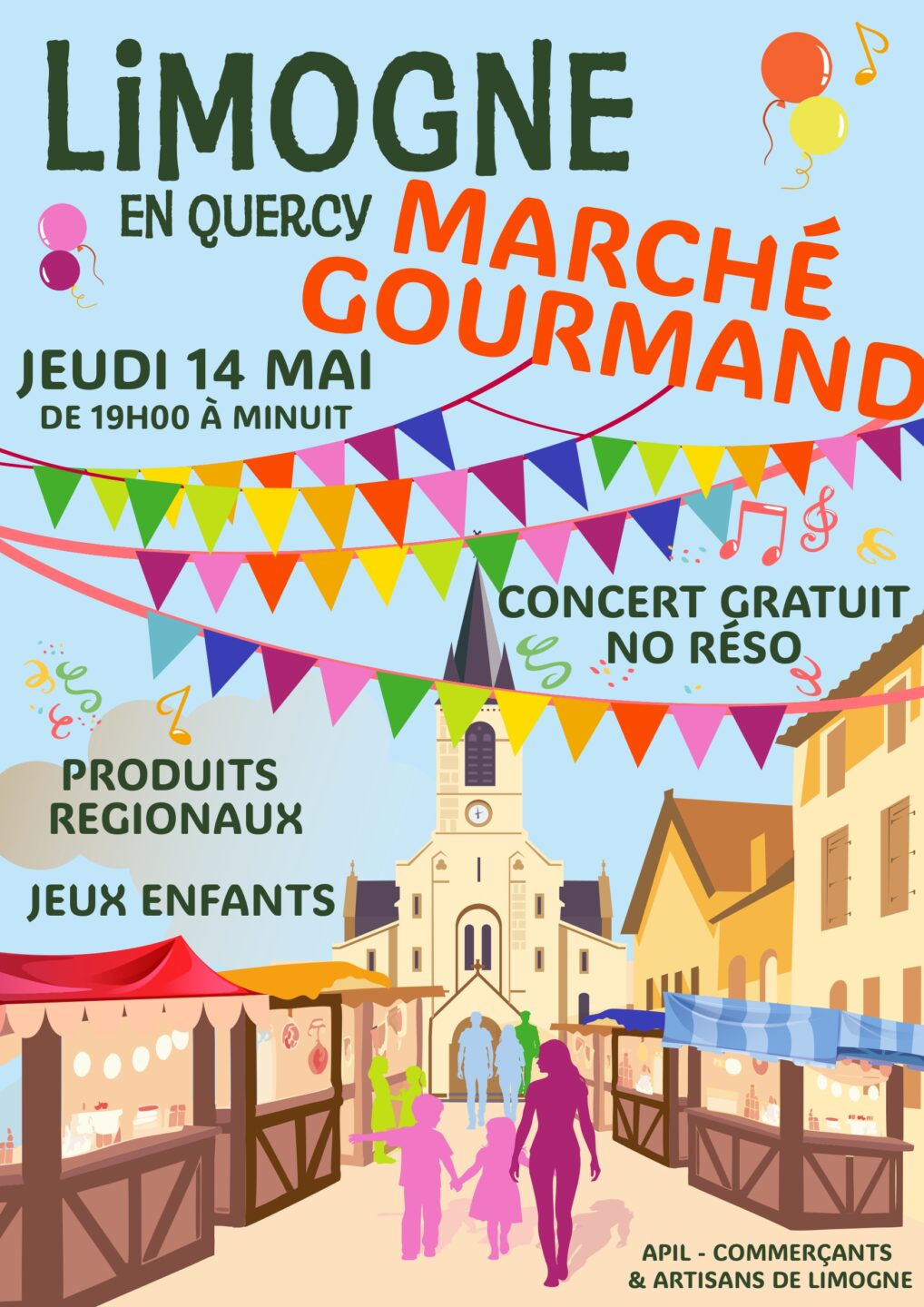 Marché gourmand à Limogne  Limogne-en-Quercy