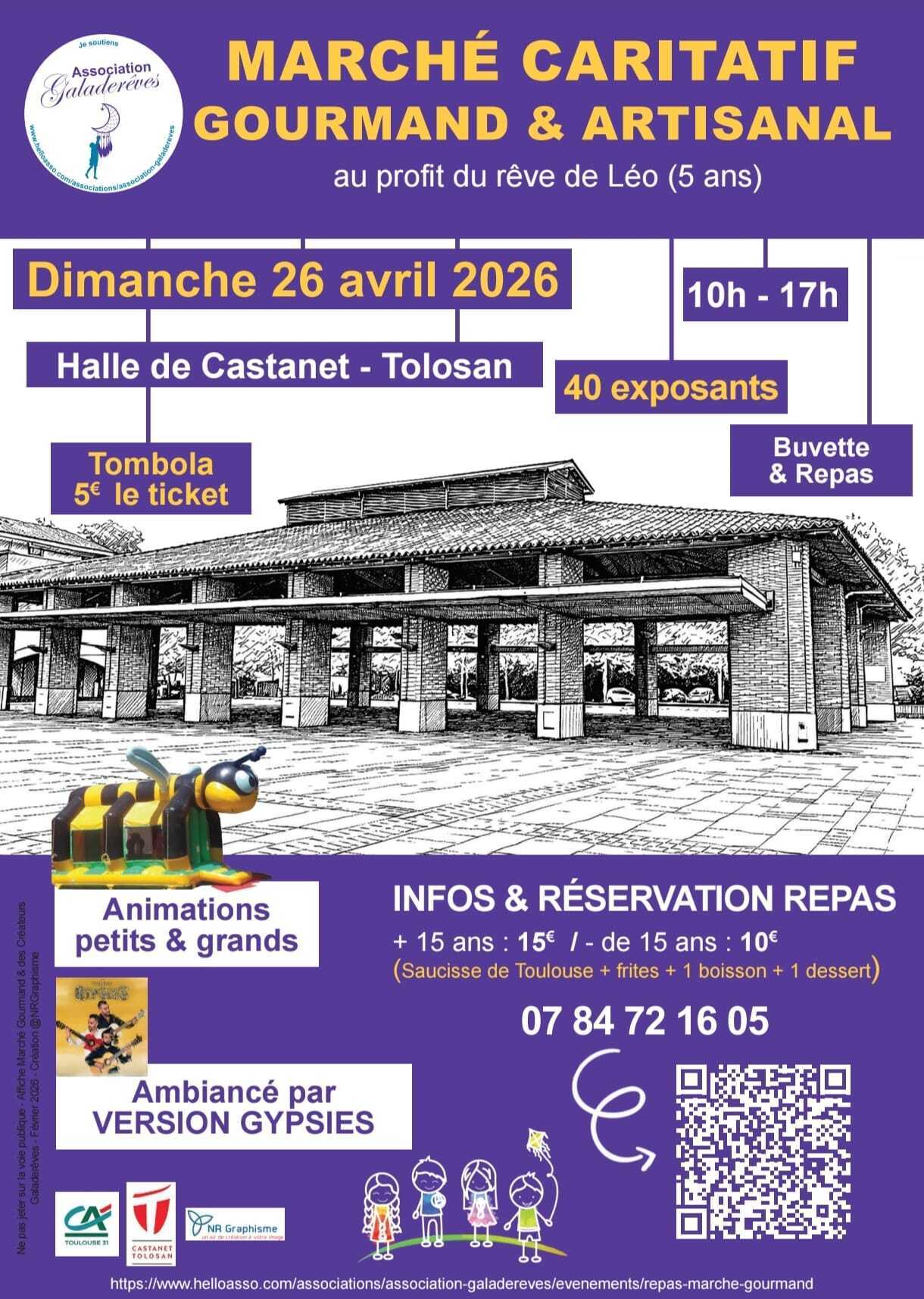 MARCHÉ GOURMAND ET ARTISANAL CARITATIF Halle Lauragaise Castanet-Tolosan