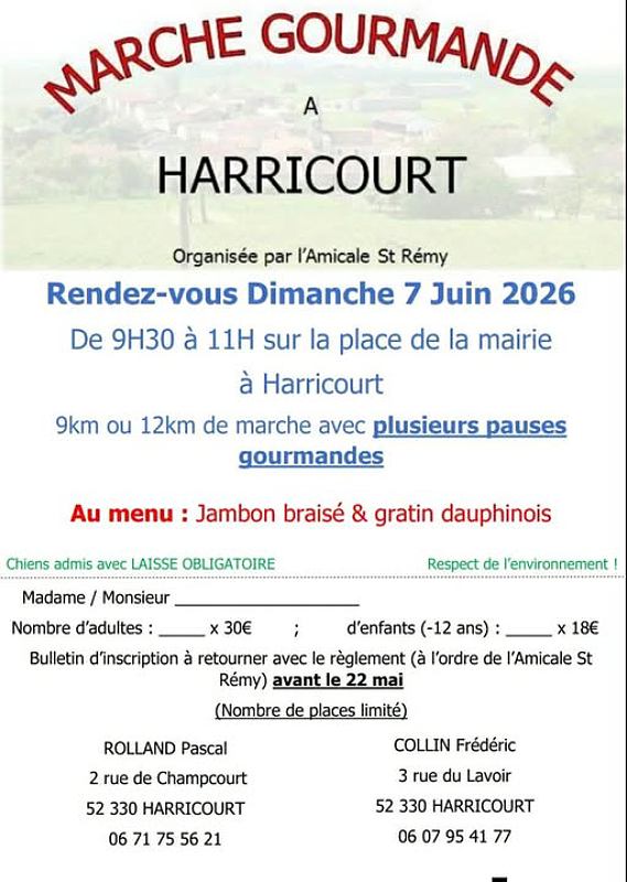 Marche gourmande  Colombey les Deux Églises