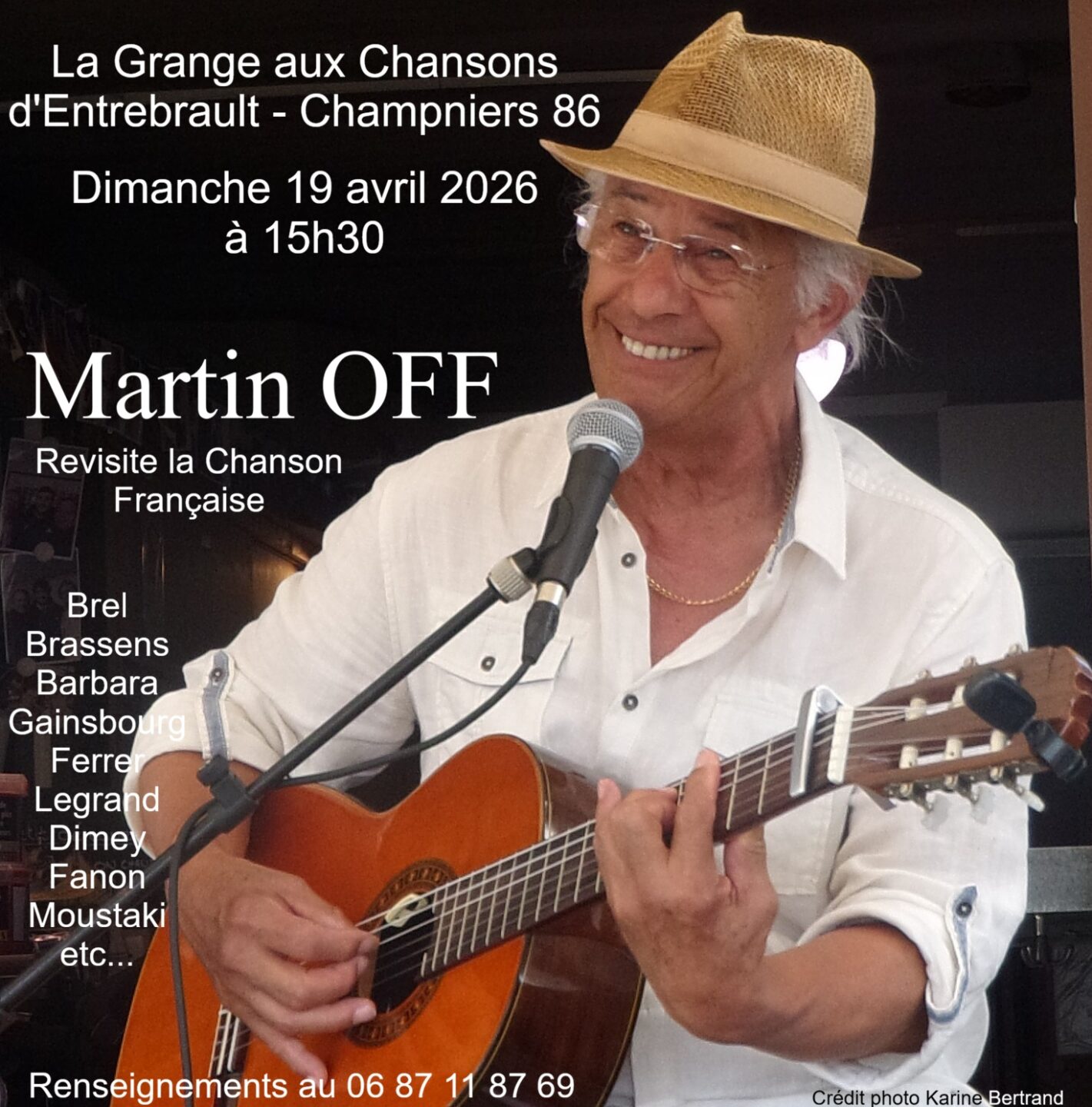 Martin Off Revisite la Chanson Française La Grange aux Chansons Champniers
