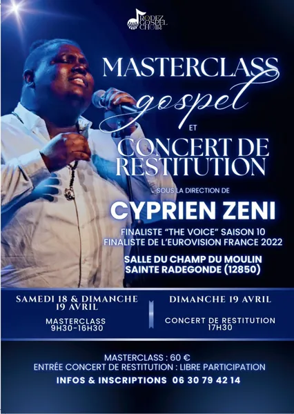 Masterclass gospel et concert de restitution  Sainte-Radegonde