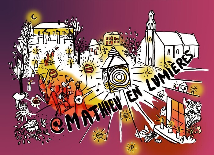MATHIEU en lumières, Place la mairie ( G. de Gaule), Mathieu