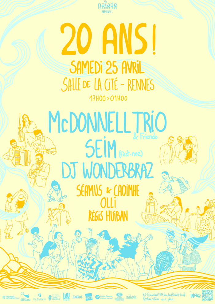 MCDONNELL TRIO & NAIADE PRODUCTIONS : 20 ans de musique et de tournées !, Salle de la Cité, Rennes