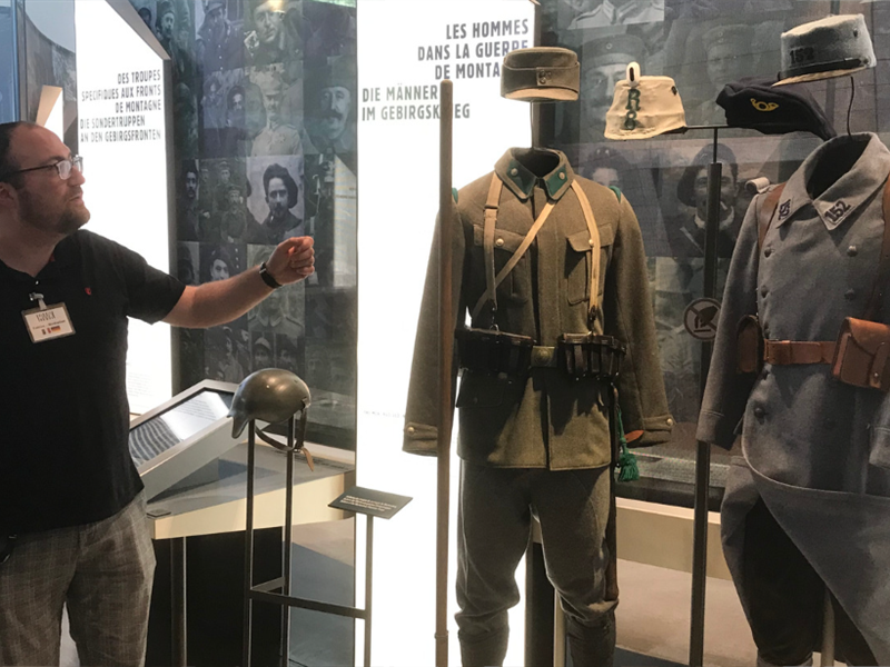 Médiation des expositions de l&rsquo;historial et du monument National  Wattwiller