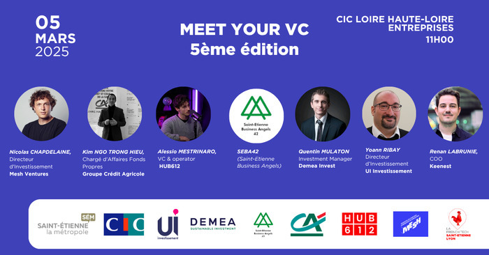 Meet Your VC, CIC Loire Haute-Loire Entreprises, Saint-Étienne