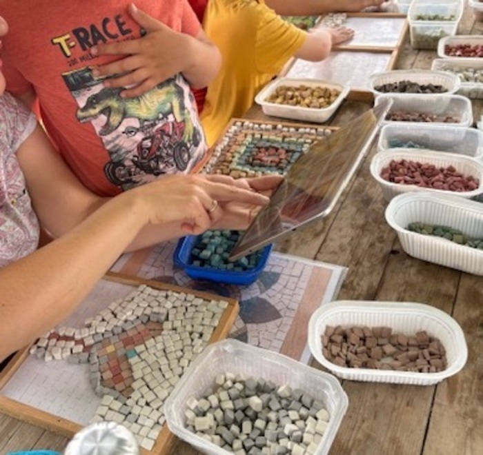 Mosaïque Site archéologique du Vernay Saint-Romain-de-Jalionas