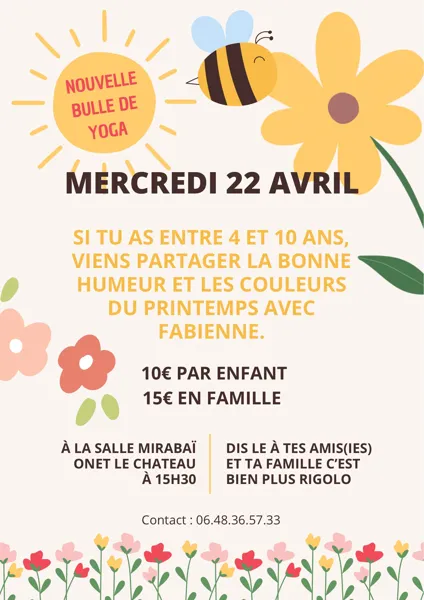 Nouvelle bulle de yoga  Onet-le-Château