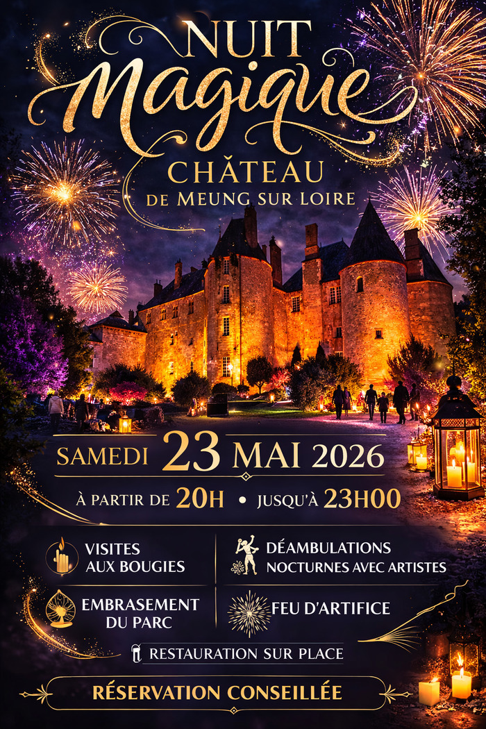 Nuit Magique au Château de Meung-sur-Loire (Loiret – 45) Château parc de Meung sur Loire Meung-sur-Loire