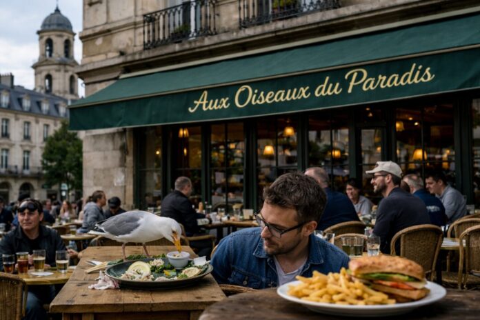 oiseau goeland nourriture oiseau goeland nourriture