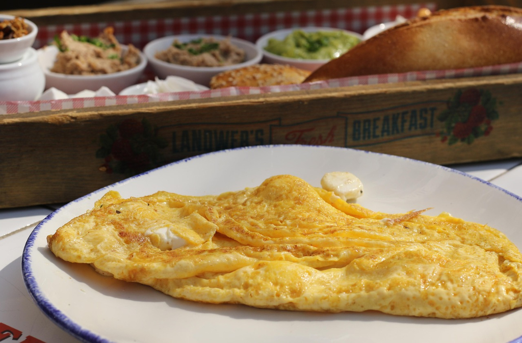 Omelette à l&rsquo;aillet Jardin de Cadix Eymet