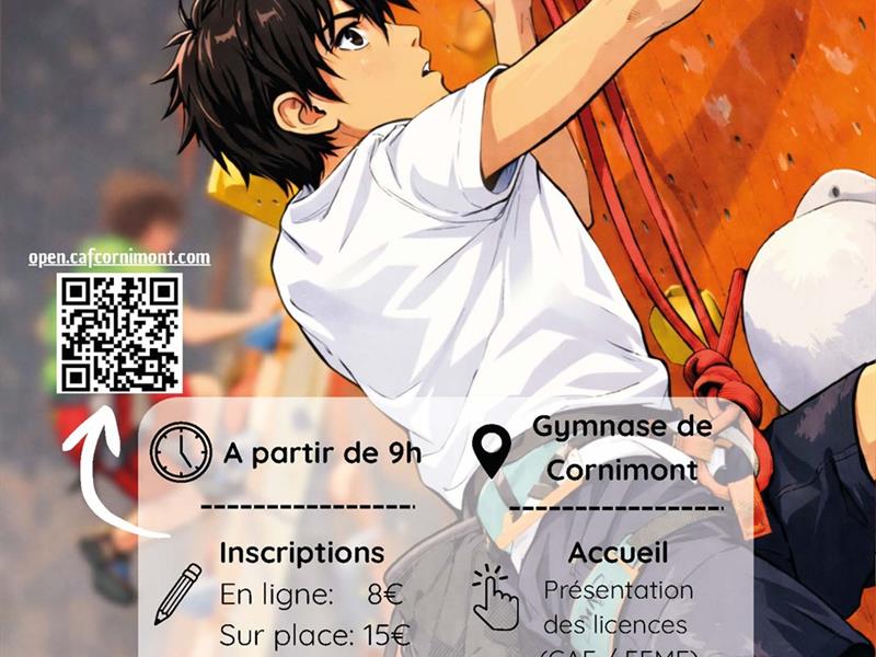 Open d&rsquo;escalade jeunes Gymnase municipal Cornimont