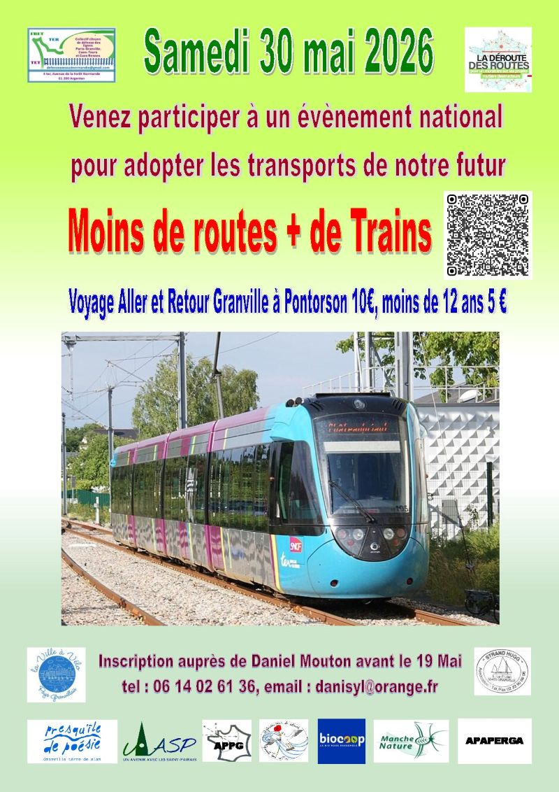 Opération Moins de route plus de trains  Granville