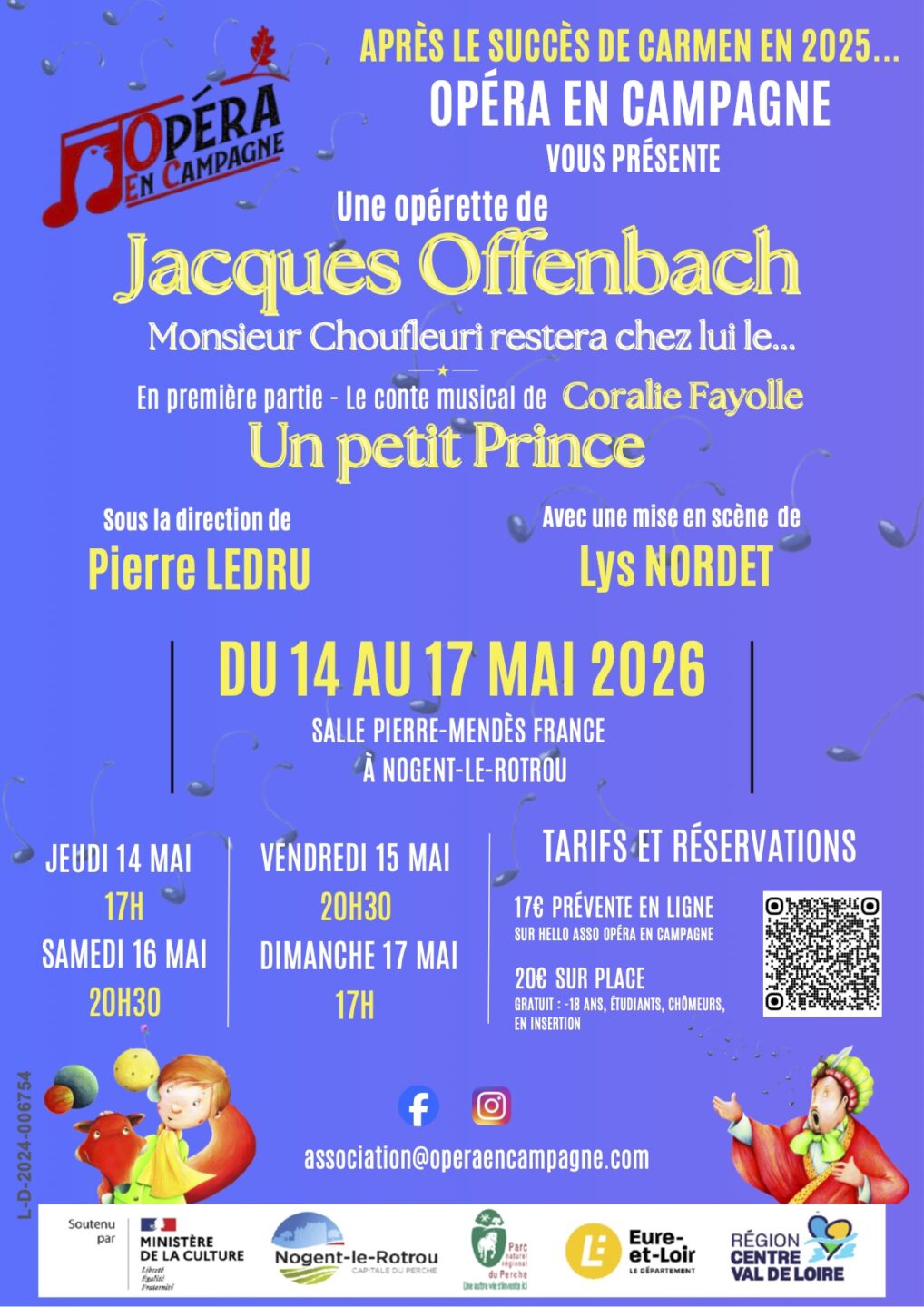Opérette Monsieur Choufleuri restera chez lui le... Salle Pierre Mendès France Nogent-le-Rotrou 2026-05-16