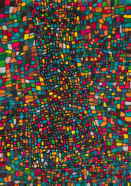 Vitrophanie, oeuvre de Rodrigo Salgado