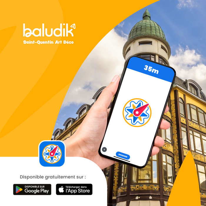Parcours Baludik « Saint-Quentin Art Déco », RDV devant l&rsquo;Hôtel de Ville de Saint-Quentin, Saint-Quentin