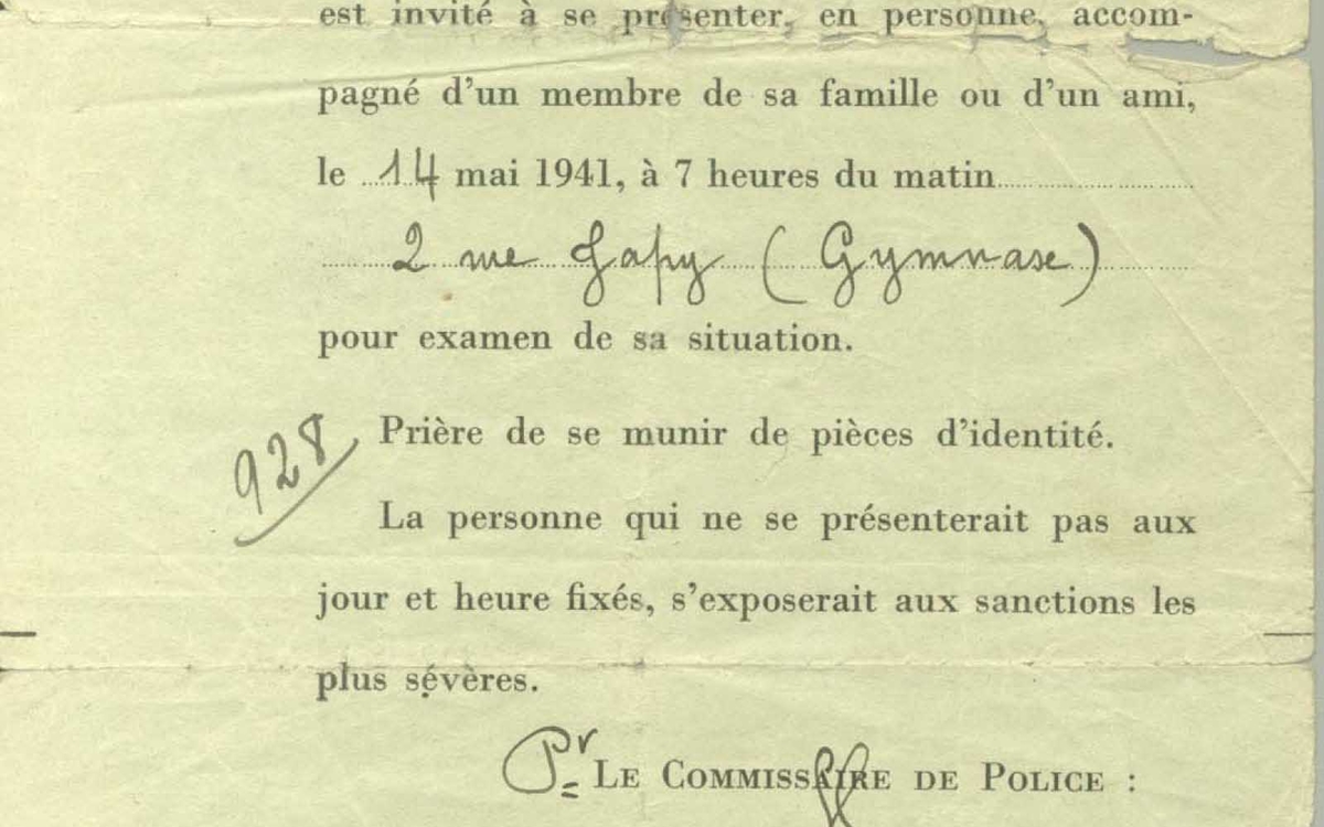 Parcours de mémoire Paris‑Pithiviers pour les 85 ans de la rafle du « billet vert » Mémorial de la Shoah Paris