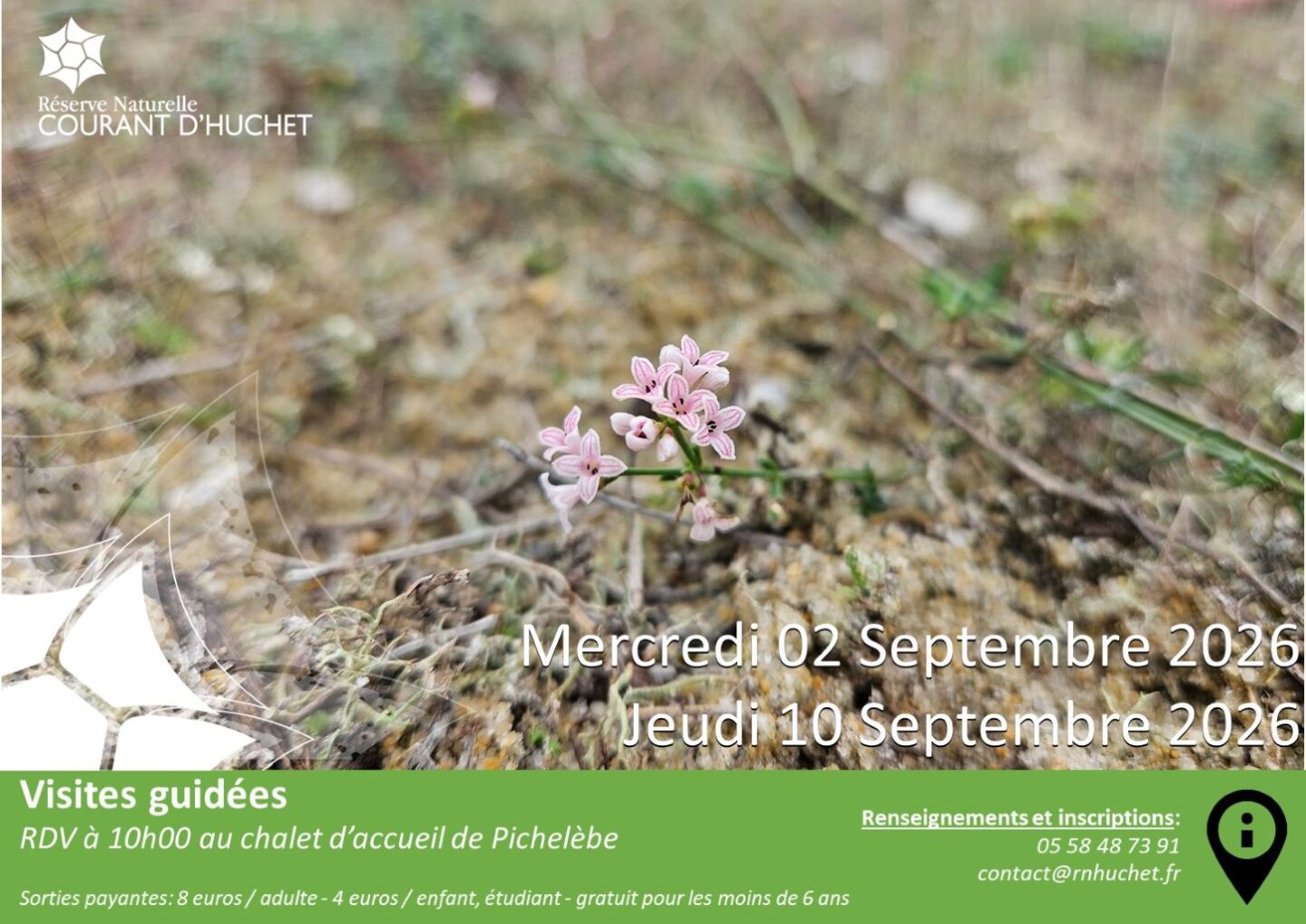 Partez à la découverte de la Réserve Naturelle du Courant d'Huchet RD328 Moliets-et-Maa 2026-09-02