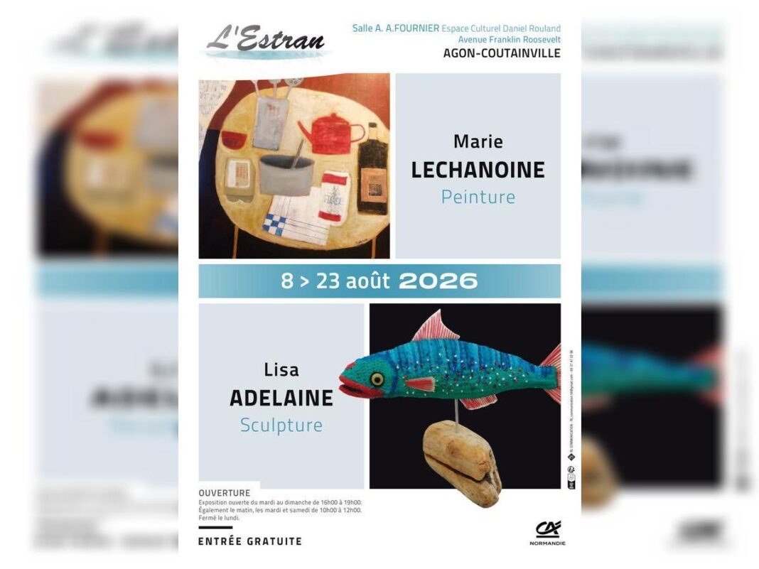 Peintures, Marie Lechanoine sculptures, Lisa Adelaine Espace culturel, Salle A. A.FOURNIER Agon-Coutainville