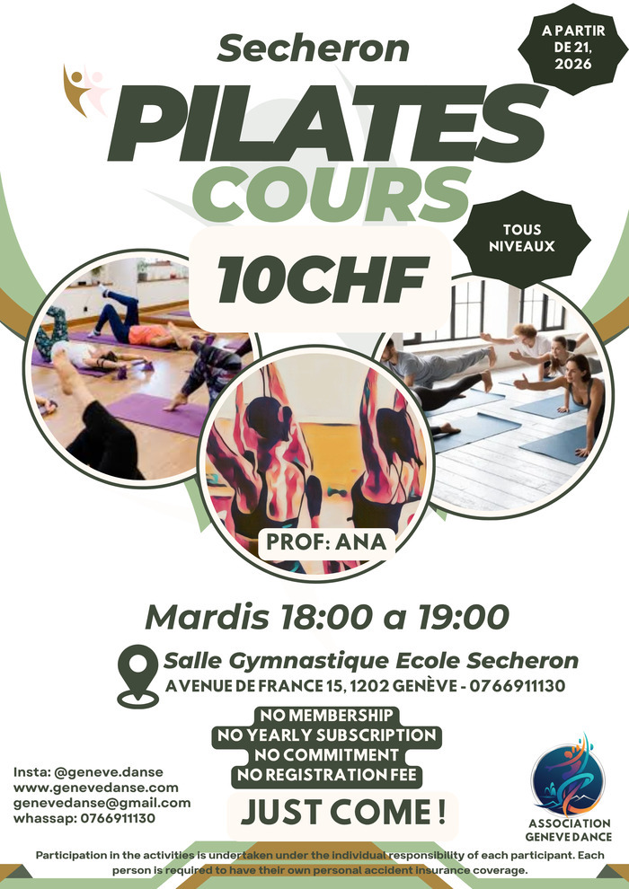 PILATES – 10CHF – Sécheron, Autre lieu, Genève