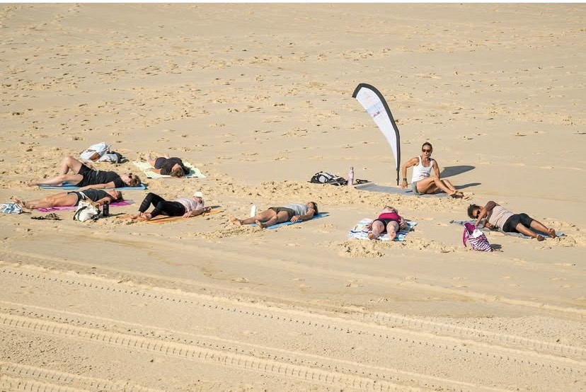 Pilates avec Laurie Plage Sud Mimizan