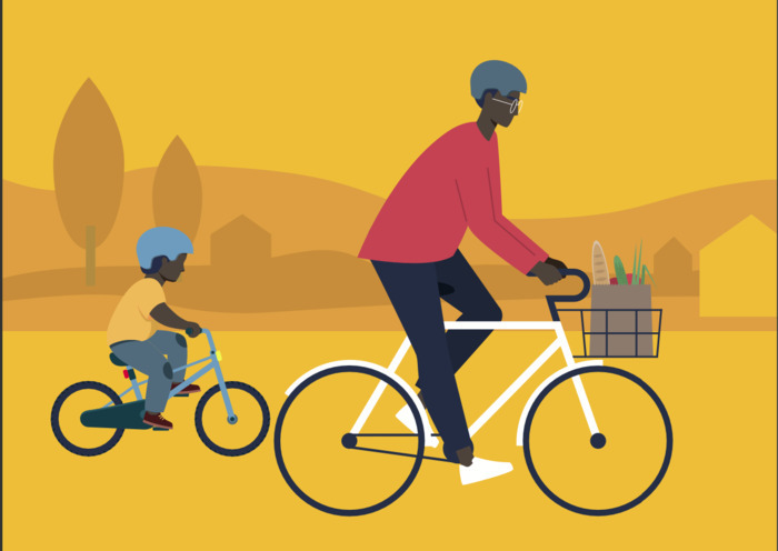 Pistes cyclables temporaires jusqu’à l’école de Montgailhard, Montgailhard 09330, Anneyron