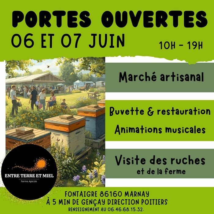 Porte ouverte de la ferme apicole Entre Terre et Miel Marnay