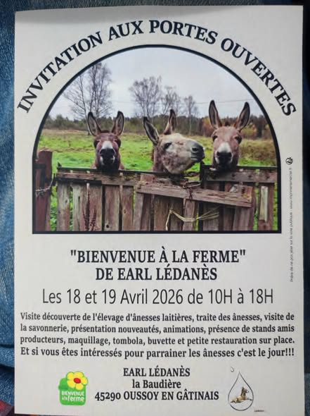 Porte ouverte Ferme Lédanès  Oussoy-en-Gâtinais