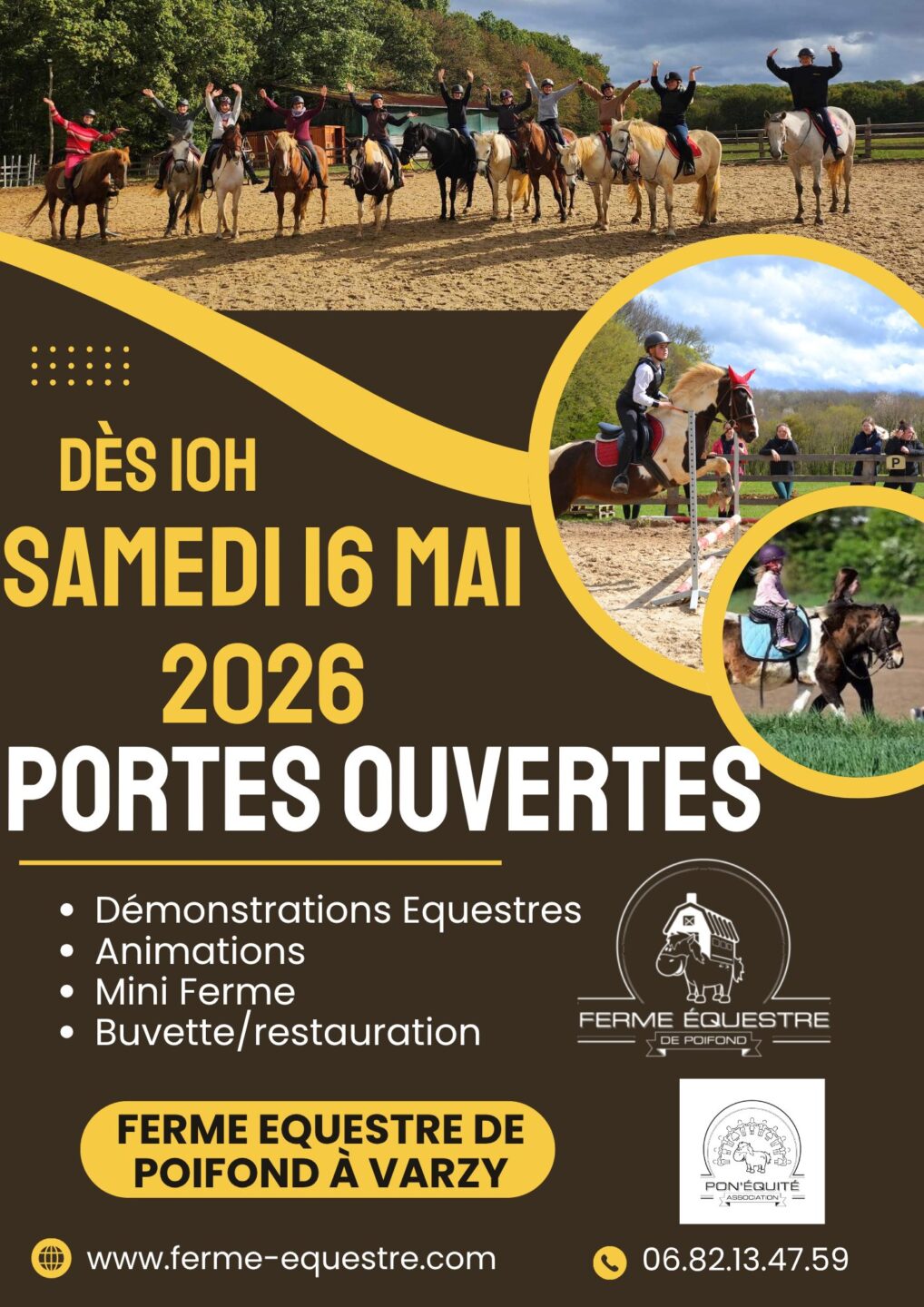 Portes ouvertes à la ferme équestre de Poifond Domaine de Poifond Varzy 2026-05-16