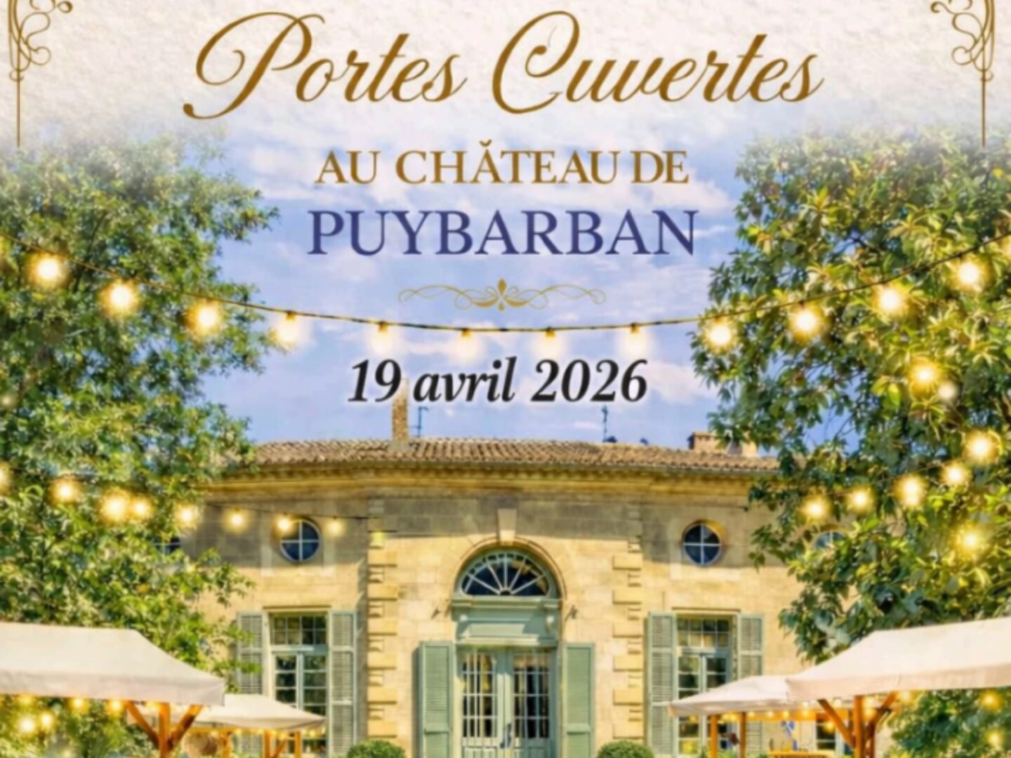 Portes ouvertes au château de Puybarban Château de Puybarban Puybarban