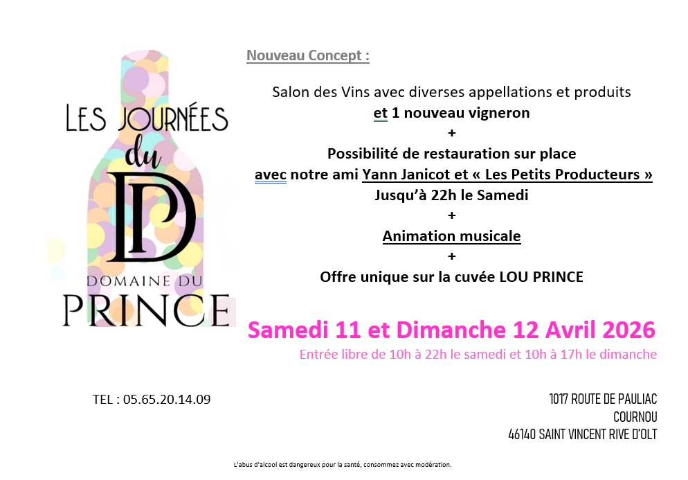 Portes-ouvertes au domaine du Prince Saint-Vincent-Rive-d’Olt