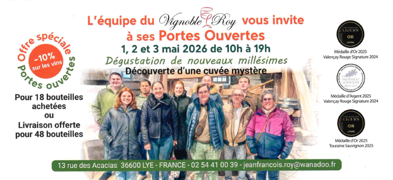 Portes ouvertes au Vignoble Roy  Lye