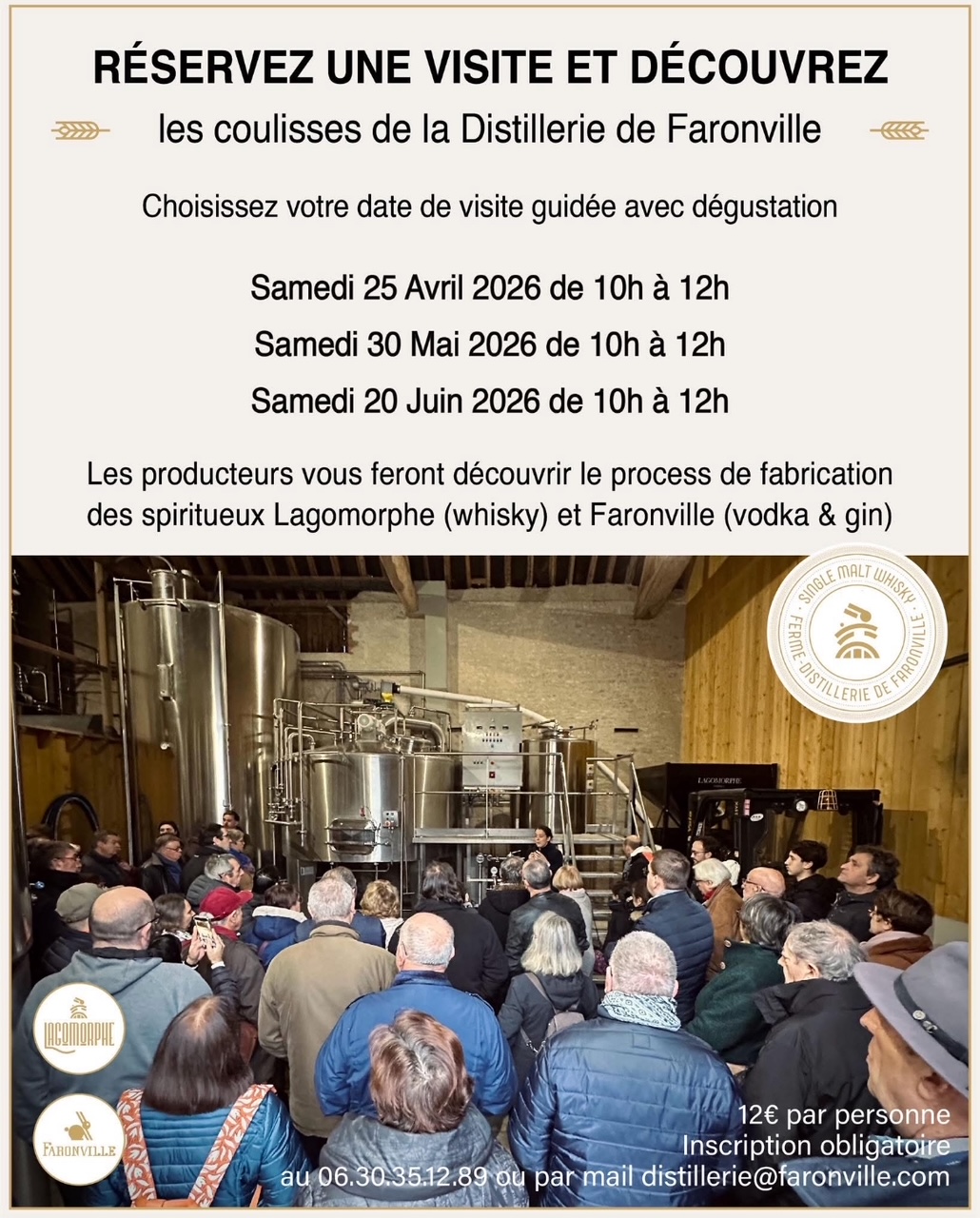 Portes Ouvertes de la Ferme-Distillerie  Outarville 2026-04-25
