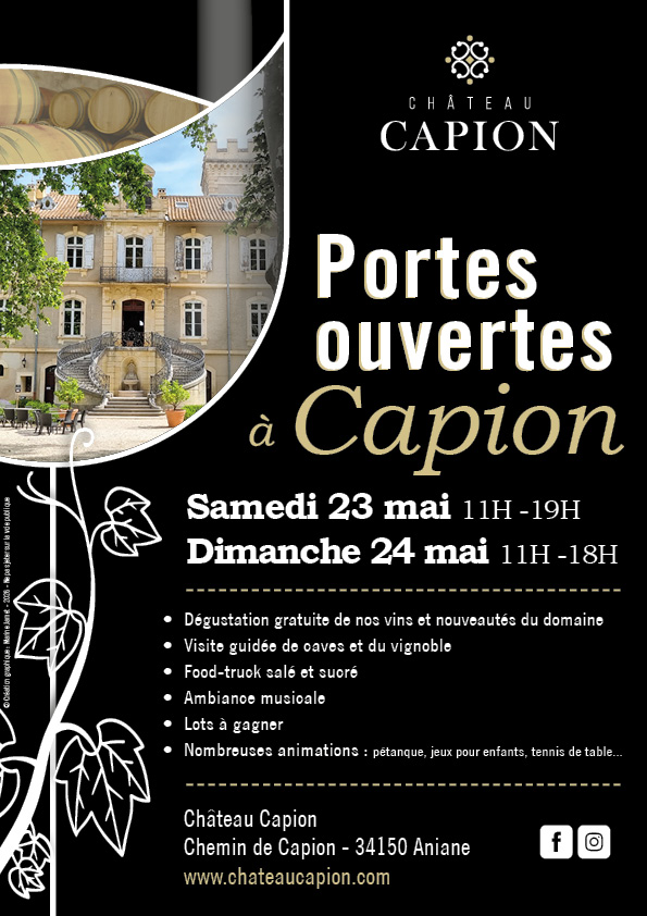 PORTES OUVERTES DU CHATEAU CAPION  Aniane