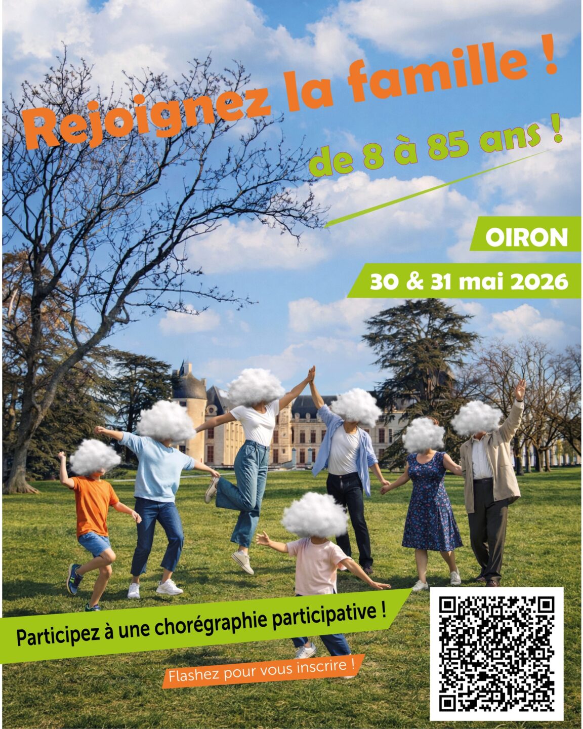 Portraits de famille Une performance chorégraphique participative Au Château d&rsquo;Oiron Plaine-et-Vallées