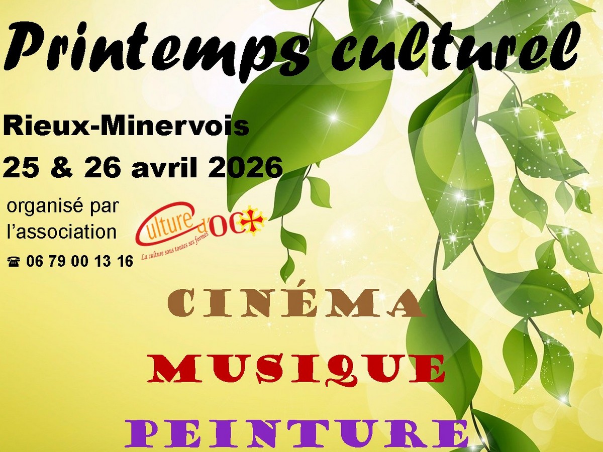 PRINTEMPS CULTUREL  Rieux-Minervois